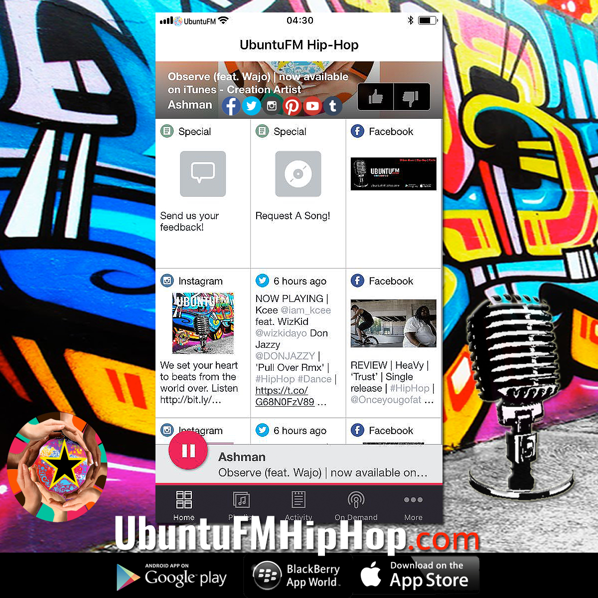 FREE UbuntuFM Hip-Hop Radio apps